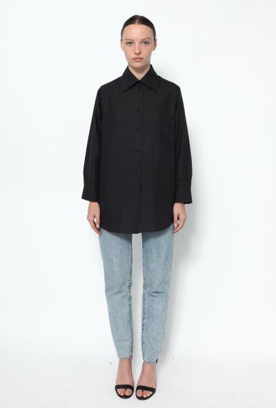                             The Row Classic Silk Voile Shirt
