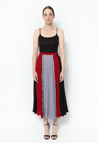 Valentino Pre-Fall 2015 Pleated Silk Skirt - 1