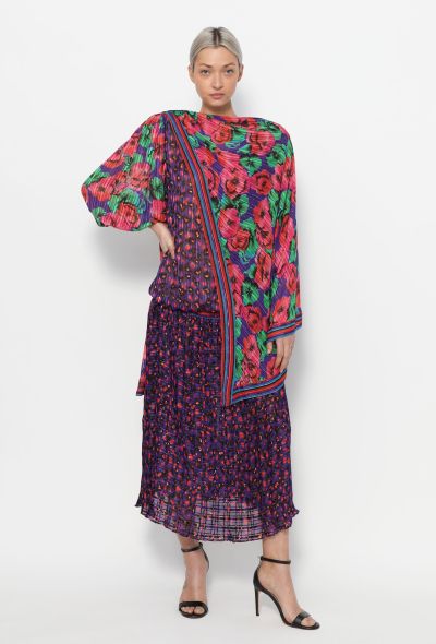 Exquisite Vintage Diane Freis '80s Lamé Silk Dress - 2