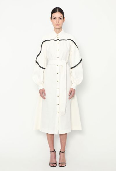 Céline CAMPAIGN S/S 2017 Belted Leather Trim Dress - 1