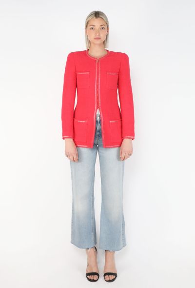 Chanel Collarless Bouclé Tweed Jacket, S/S 1995 - 2