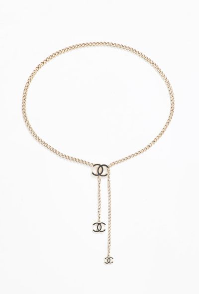 Chanel Lacquered 'CC' Chainlink Belt - 2