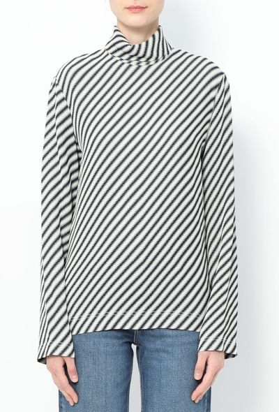 Céline High-Neck Striped Tunic - 1
