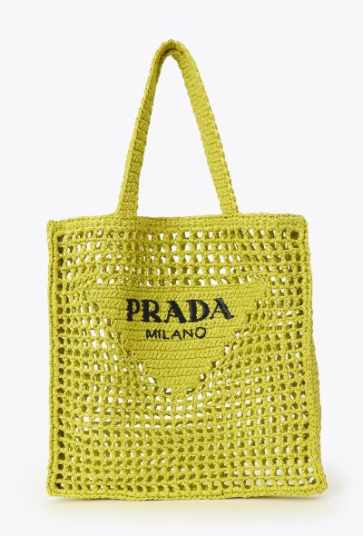 Prada Cedro Crochet Tote Bag - 1