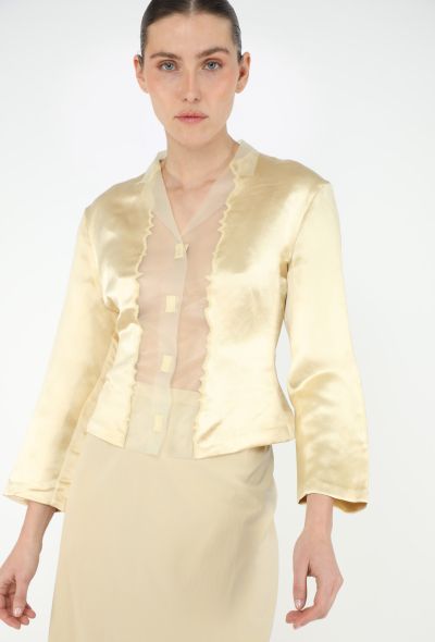 Prada RARE S/S 1998 Latex Panel Silk Ensemble - 1