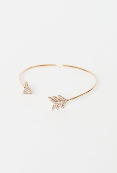                                         18k Pink Gold and Diamond Arrow Bracelet-2