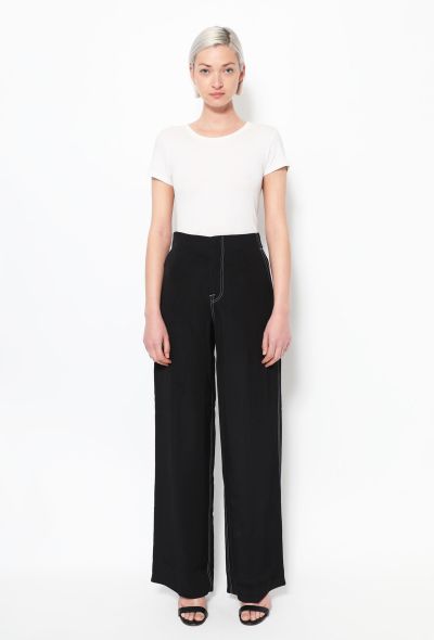                                         S/S 2016 Contrast Stitch Trousers-1