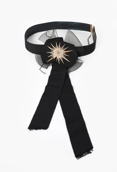 Chanel 2001 Starburst Grosgrain Belt - 1