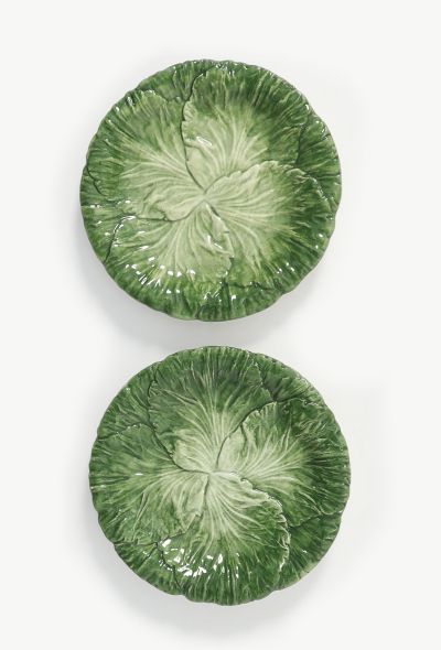 Dior '70s Porcelain Cabbage Plate Set - 1 Dior '70s Porcelain Cabbage Plate Set - 1