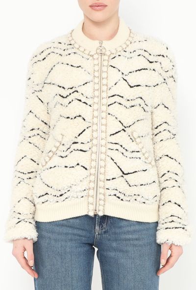 Chanel 2019 Chainlink Shearling Teddy Jacket - 1 Chanel 2019 Chainlink Shearling Teddy Jacket - 1