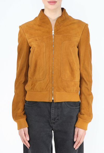 Balenciaga S/S 2006 Suede Bomber Jacket - 1