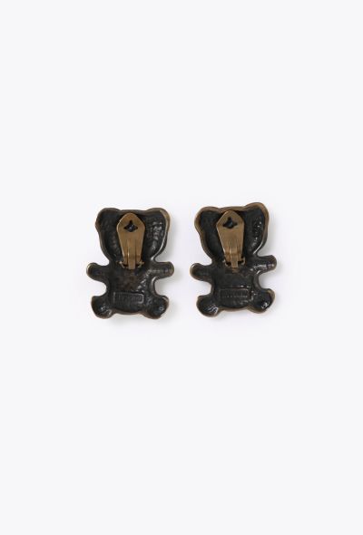 Moschino '90s Teddy Clip Earrings - 2 Moschino '90s Teddy Clip Earrings - 2
