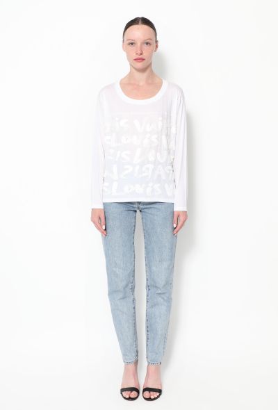                                         Stephen Sprouse Sequin Logo Top-2