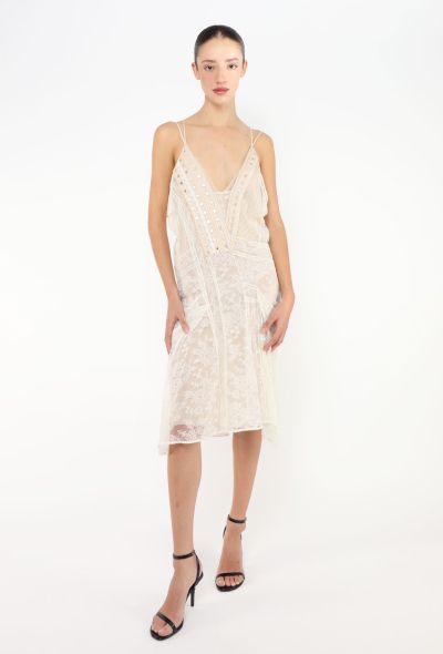 Roberto Cavalli Resort 2014 Mirrored Lace Slip Dress - 1