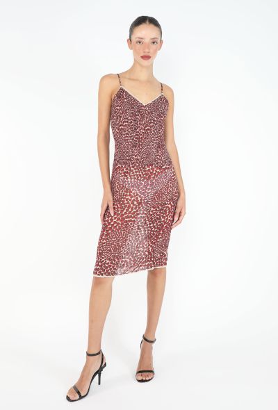 Prada Iconic S/S 2000 Heart Print Slip Dress - 1
