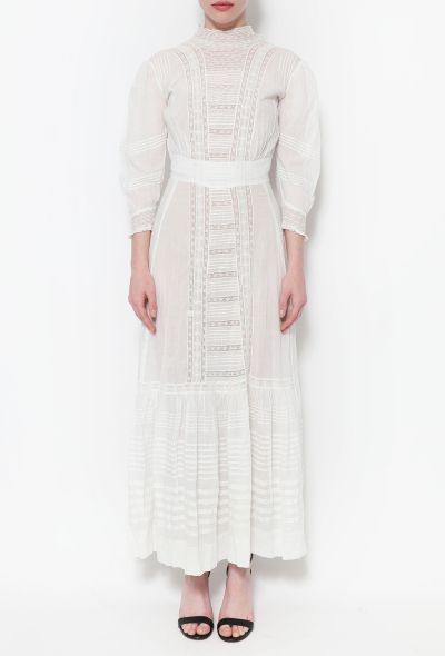                             Victorian Lace Cotton Dress - 2