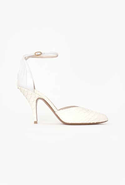 Céline S/S 2018 Patent Python Pumps - 1