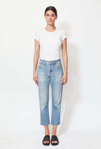                             Re/Done x Levi's Stone-Washed Denim Jeans - 1