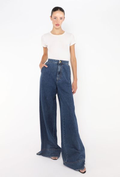 Loewe 2019 Frayed Wide-Leg Jeans - 1 Loewe 2019 Frayed Wide-Leg Jeans - 1