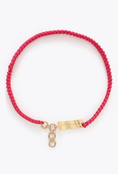 Saint Laurent Vintage Metallic Braided Cord Belt - 1 Saint Laurent Vintage Metallic Braided Cord Belt - 1