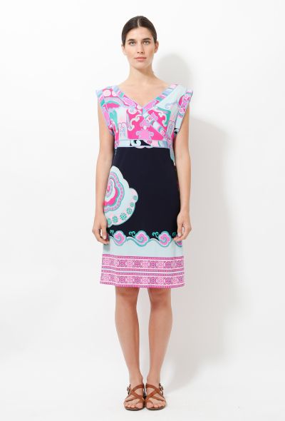                                         Oriental Print Dress -1