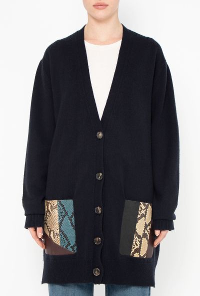Céline Pre-Fall 2010 Cashmere Python Cardigan - 1 Céline Pre-Fall 2010 Cashmere Python Cardigan - 1