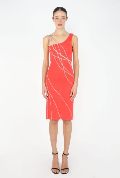 Versace CAMPAIGN S/S 1998 Braided One-Shoulder Dress - 1