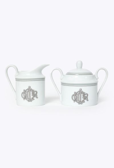 Dior Vintage Limoges Sugar Bowl & Milk Jug - 2