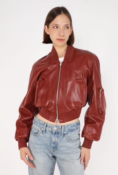 Phoebe Philo Lambskin Ribbed Bomber Jacket, 2025 - 1