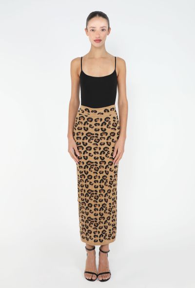 Alaïa ICONIC F/W 1991 Leopard Knit Skirt - 1