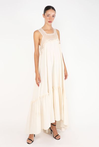 Veronique Branquinho Cotton Lace Dress, 1990s - 2