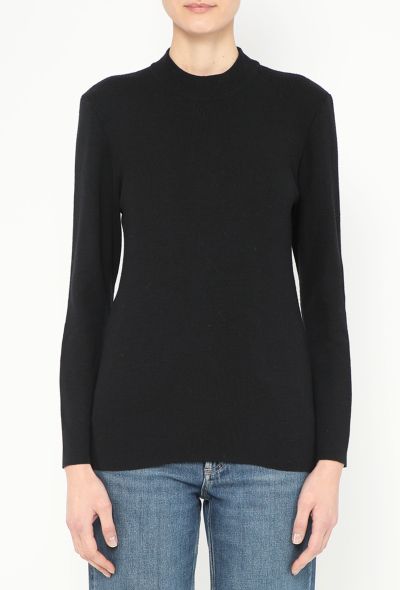 Saint Laurent Vintage Mock-Neck Sweater - 1 Saint Laurent Vintage Mock-Neck Sweater - 1