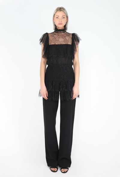 Chanel Haute Couture Scalloped Lace Blouse - 2