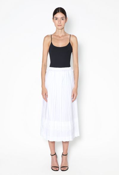 Simone Rocha 2022 Pleated Lace Poplin Skirt - 1 Simone Rocha 2022 Pleated Lace Poplin Skirt - 1