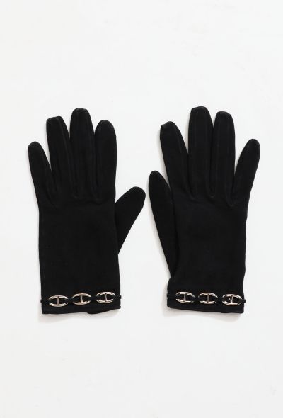                             Suede 'Chaîne d'Ancre' Gloves - 2