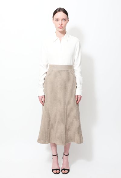                             F/W 2020 Ribbed Knit Skirt - 1