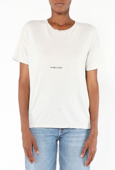 Saint Laurent Classic Logo T-Shirt - 1 Saint Laurent Classic Logo T-Shirt - 1