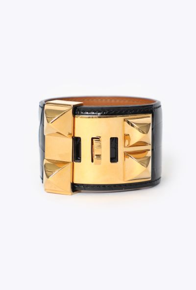 Hermès Alligator Collier de Chien Medor Cuff - 2