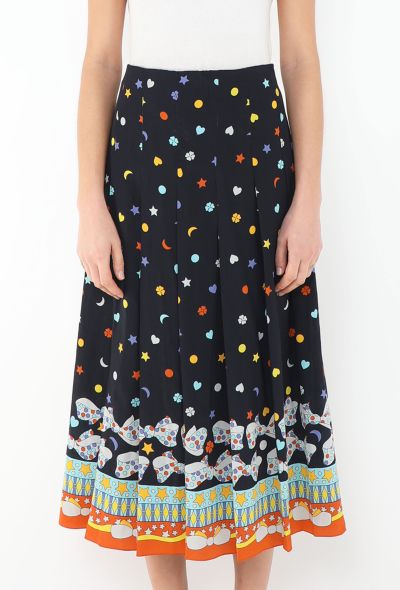 Gucci 2016 Star Printed Pleated Skirt - 2