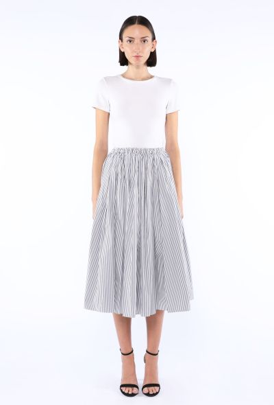 Prada Striped Poplin Skirt, 2021 - 1