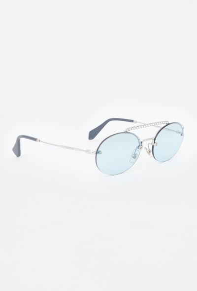 Miu Miu 2021 Oval Embellished Sunglasses - 2 Miu Miu 2021 Oval Embellished Sunglasses - 2