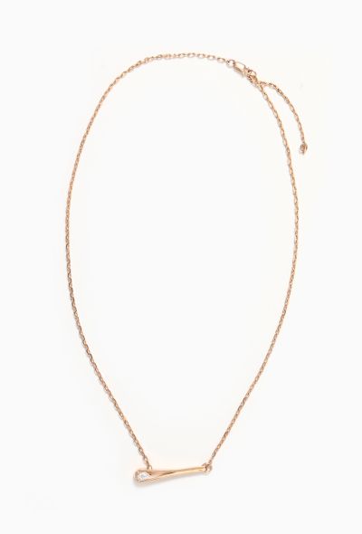 Repossi 18k Rose Gold & Diamond Serti Inversé Necklace - 1 Repossi 18k Rose Gold & Diamond Serti Inversé Necklace - 1