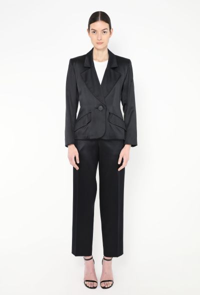 Saint Laurent Vintage Tailored Charmeuse Suit - 1 Saint Laurent Vintage Tailored Charmeuse Suit - 1