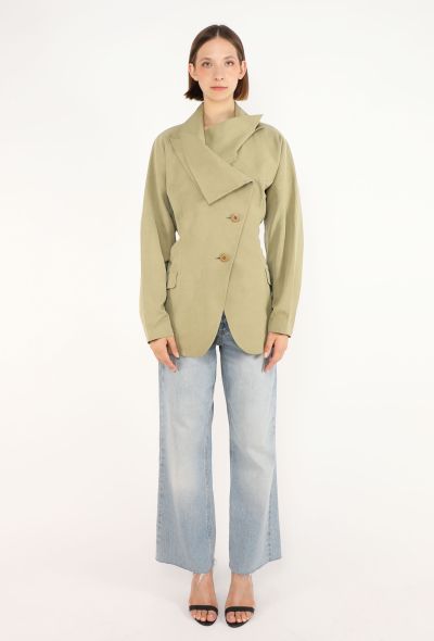 Issey Miyake Cropped Trench Jacket, Early 2000s - 1