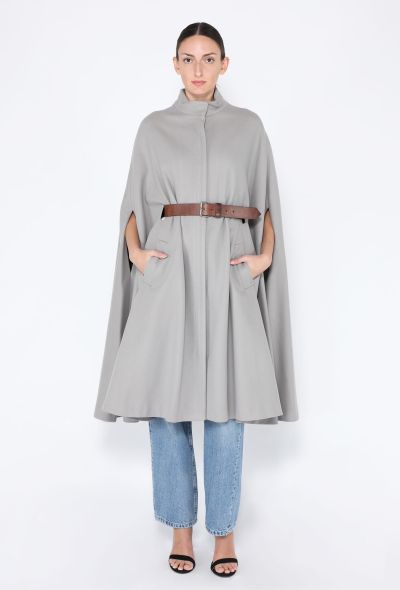 Alexander McQueen 2012 Belted Cape Coat - 1