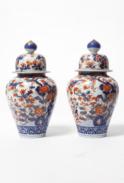                             Antique Porcelain Imari Pots - 1