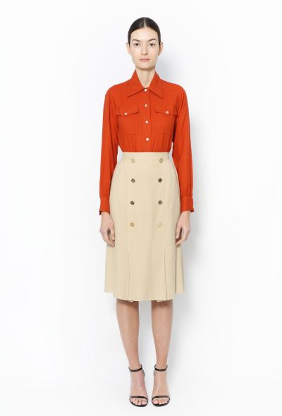 Céline '70s Double-Breasted Skirt - 1