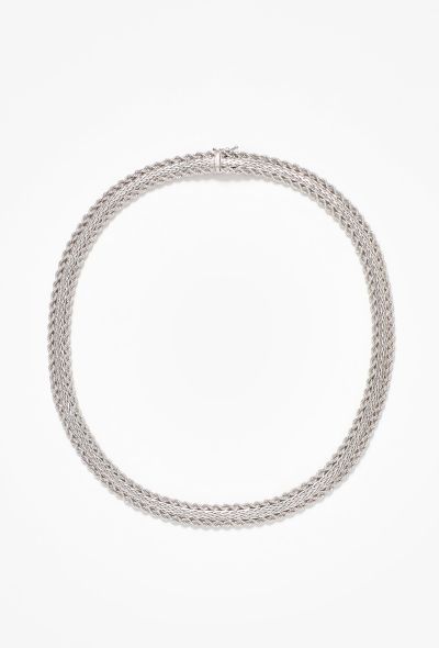 Vintage Fine Jewelry 18k White Gold Choker Necklace - 1 Vintage Fine Jewelry 18k White Gold Choker Necklace - 1