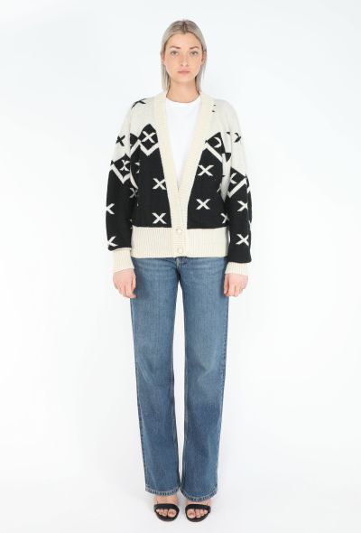 Claude Montana '80s Intarsia Cardigan - 2
