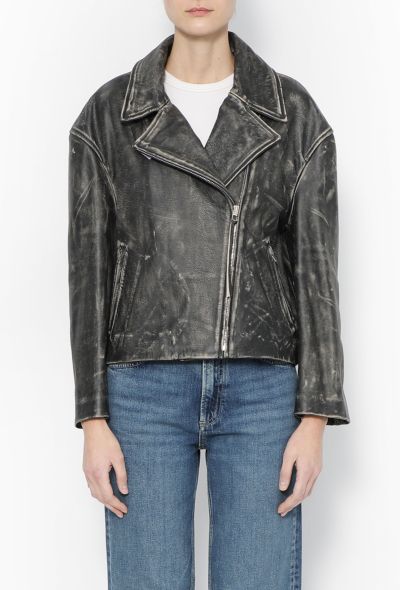 Modern Designers Acne Studios 2022 Distressed Leather Jacket - 2